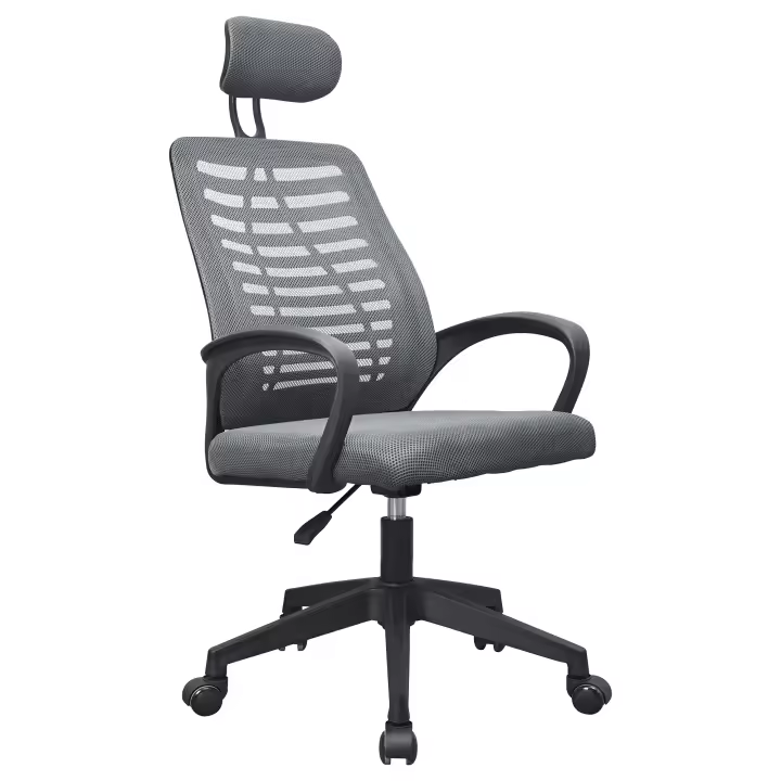 Mars Gaming MGC-ERGOB, Silla Gaming Ergonómica, Asiento y Respaldo de Malla Transpirable, Reposacabezas Regulable, Altura Ajustable entre 110.5 y 120.5cm, Sistema de Balanceo de 3° a 18°, Silla de Escritorio Negra o Gris - 1