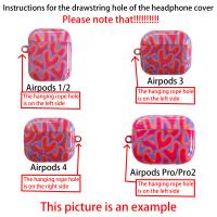 Funda Protectora Para AirPods 3 2 1 Pro2 pro Estilo Azul Con Patrón Ocular Avanzado Funda Suave De Película Adecuada Para Auriculares Y Cabezos - details 0