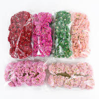 8 Piezas Mini Flores De Papel Rosas Bouquet Artificial Para Decoración De Boda Scrapbooking DIY Flores Económicas 3/12 Bouquet - details 4