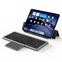 Teclado Bluetooth Rechargeable Con Touchpad Y Estuche De Cuero Compatible Con Multi-dispositivos Wireless Bluetooth 5.2 Para Tablet Y Laptop - details 2