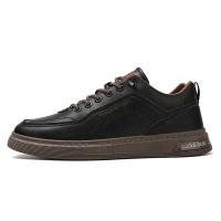 Zapatos Casuales Para Hombre De Color Sólido Y Moda Portátiles Cómodos Planos Antideslizantes Y Resistentes Al Desgaste Deporte Con Suela De Cuero Viscosa Talla Verdadera - details 3