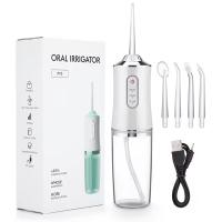 Limpiador de dientes de hilo dental inalámbrico recargable portátil irrigador de hilo dental para frenillos desmontable tanque de agua de 220 ml para el hogar viaje，cepillo de dientes eléctrico. Envío desde España. - details 0