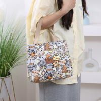 Bolsa De Almuerzo Grande Y Aislada Con Estampado De Dibujos Animados Bolso Termo Para Escuela Trabajo Viajes Y Picnics - details 10