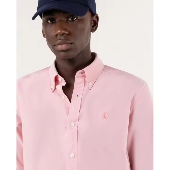 Camisa Lisa Oxford Coral - El Ganso - Hombre - Algodón - Suave y Transpirable - 1