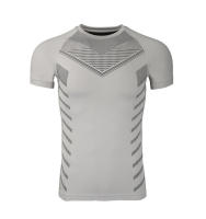 Camiseta De Gimnasio Para Hombres Alta Elasticidad Fitness Rápido Secado Manga Corta Deportes T-Shirt Apretada Para Correr - details 12