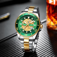 Reloj CURREN Para Hombre Diseño Mécanico Imitado En Acero Inoxidable Bandeja Luminoso Resistente Al Agua Estilo Casual Y Moda - details 17