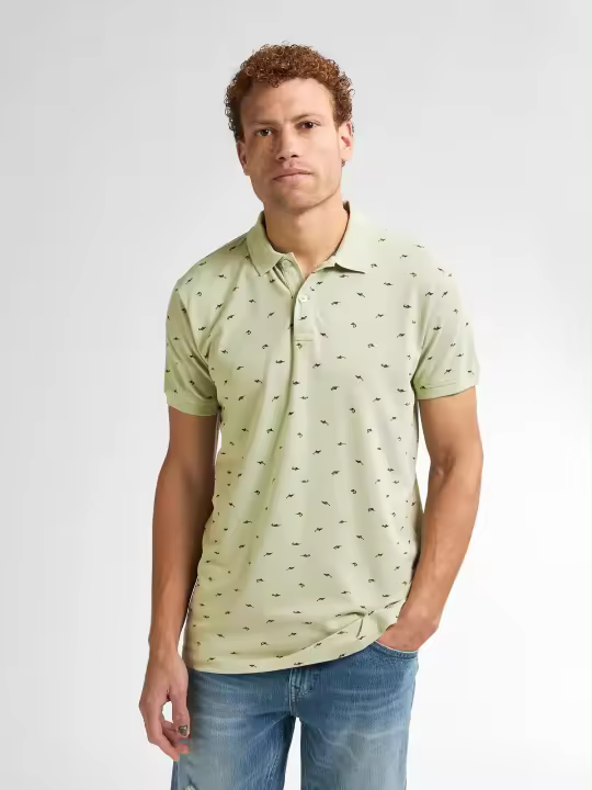 Hombre Marcas Petrol Industries Polos Ropa  Polo con estampado integral Palmview -Petrol Industries- pol923 verde - 1