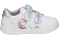 BUBBLE | Zapatillas Lonas Bubble para Niña – Deportivas Infantiles Diseño Unicornio - Zapatillas Niñas en Color Blanco – Zapatillas con Cierre de Velcro – Fácil de Poner y Quitar - Modelo P5011 - details 0