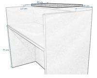 OFILIKE. Mostrador de Recepción para Oficinas, Tiendas, Clínicas. Compact Milos - details 0