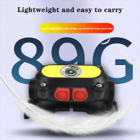 Linterna Frontal LED Recargable Mini Con Sensor De Movimiento Corporal Doble LED Para Camping TorchaLinterna De Cabeza Con USB Impermeable - details 1