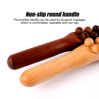 Rodillo De Masaje Lymphático De Madera Para Terapia Y Eliminación De Celulitis Herramienta De Drenaje Linfático Para Cuello Espalda Cintura Piernas - details 12