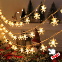 Cadena De Luces Navideñas 2M Con 20 LEDs De Santa Claus Y Navajas De Nieve Encendidas Por Batería Para Fiestas De Año Nuevo Y Bodas Decoración De Arco Iris De Hadas - details 4