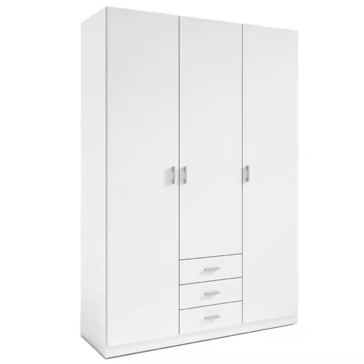 Miroytengo Exojo Armario Grande Roma Blanco 3 Cajones 3 Puertas 149x216CM - 1