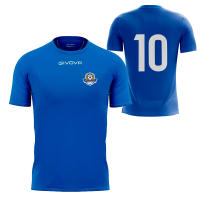 Pack 5 camisetas GIVOVA Capo Personalizada con escudo y dorsal, para equipos de fútbol, fútbol sala, deportes, 100% poliéster, tejido interlock, camisetas de hombre, camisetas de mujer, camisetas de niños. - details 1