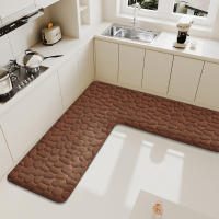 Carpetas Antideslizantes De Forma L Para Cocina Y Baño Tamaño Grande Absorbentes De Polvo Y Suciedad Para Restaurante Y Paredes De Entrada - details 8