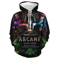 Sudadera De Capucha 3D Arcane League of Legends Para Hombre Moda Casual Abrigo Para Adulto Estilo Hip Hop Abrigo De Tracksuit Sudadera De Jinx Lol - details 6