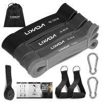 Lixada Set De Bandas De Resistencia Para Ejercicio De Potencia Con Anclaje De Puerta Manos Antideslizantes Y PU Para Entrenamiento De Muslos Pecho Y Biceps - details 2