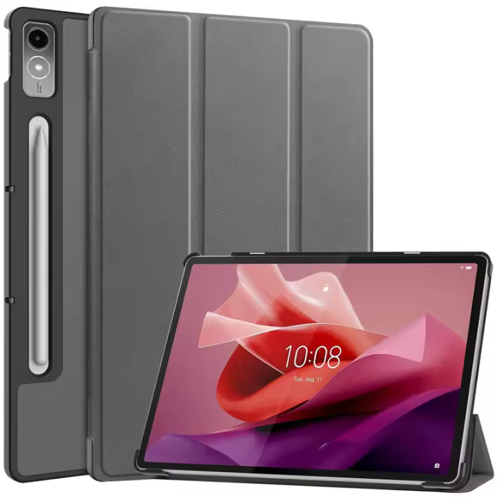 Funda Magnética Tríptica Para Lenovo Tab P12 12.7 Pulgadas 2023 Cubierta Protectora Inteligente Con Soporte Automático Para Lenovo Xiaoxin Pad pro 12.7 - 1