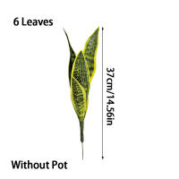 Plantas Artificiales Sansevieria 32/37cm Para Decoración De Jardín Y Hogar Plástico Bonsái DIY Falso Verde Para Interior Y Exterior - details 3