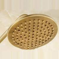 Cabezal de ducha de lluvia de más de 8 pulgadas, cabezal redondo de 20 x 20 cm, cabezal de ducha de cobre, cabezal de ducha de baño de latón, solo cabezal de ducha, 8 pulgadas - Go - details 0
