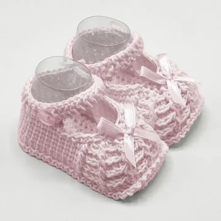 Patucos de Bebé recien nacido 1849, Color Rosa, Duffi - 1