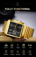 Reloj Militar FOXBOX Para Hombre De Lujo Cuadrado Digital Resistente Al Agua Y Shock Con Display LED Y Cuarzo Moda Deportiva - details 6