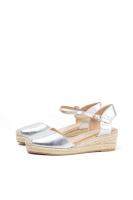 Lyla Wang Sandalias doradas con cuña de esparto: estilo veraniego con correa ajustable, comodidad y elegancia para cada ocasión - details 2