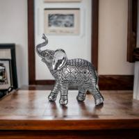 Gift Decor Figura Elefante Decorativa Buscodecor - Plata 21cm Resina | Elegancia y Exotismo - details 0