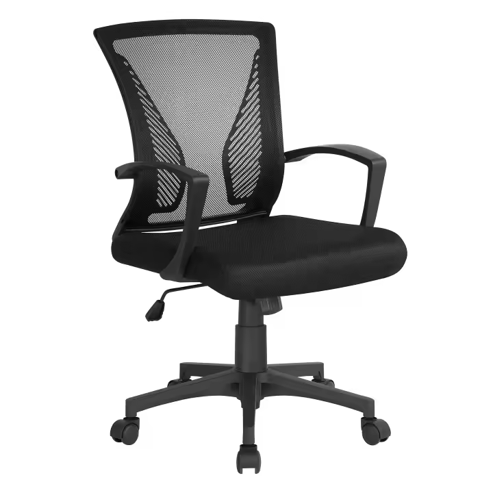 Silla de Oficina con Ruedas Regulable en Altura Múlti Color de Malla con Función de Mecedora Silla Escritorio para Despacho Silla de Estudio - 1
