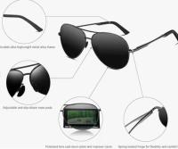 Gafas de Sol Polarizadas Piloto Unisex Protección UV400 V101  Negro - details 2