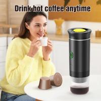 Máquina de café Espresso portátil eléctrica inalámbrica 3 en 1 para coche y hogar, cafetera de Camping, cafetera de viaje para cápsulas en polvo - details 8