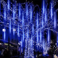Luces De Lluvia De Meteoros LED Impermeables Para Decoración De Navidad Y Fiestas Cadenas De Luz De Hidrocalor 30CM Para Patio - details 2