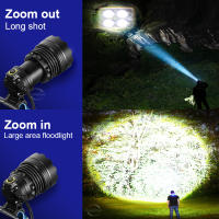 Linterna Frontal De Corbata Super Brillante 6500000LM Potente Para Escalada Pesca Y Trabajo Al Aire Libre Con Luz LED Dimmer Y Ángulo De 60° - details 6