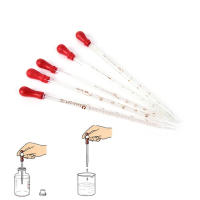 1pc Pipeta De Vidrio Graduado Con Bola De Goma Para Experimentos En Laboratorio Y Escuela Dispensador De Gotas De 0.5ml/1ml/2ml/3ml - details 9