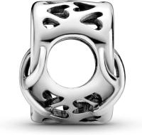 PANDORA Dijes con forma de corazón y símbolo de infinito con inscripción Love You Mum - details 1