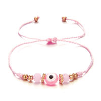 Pulsera Turca Con Ojo Maléfico Para Hombres Y Mujeres Hecha a Mano Con Hilo Tejido Y Cuentas De Cristal Para Parejas Joyería De Moda - details 0