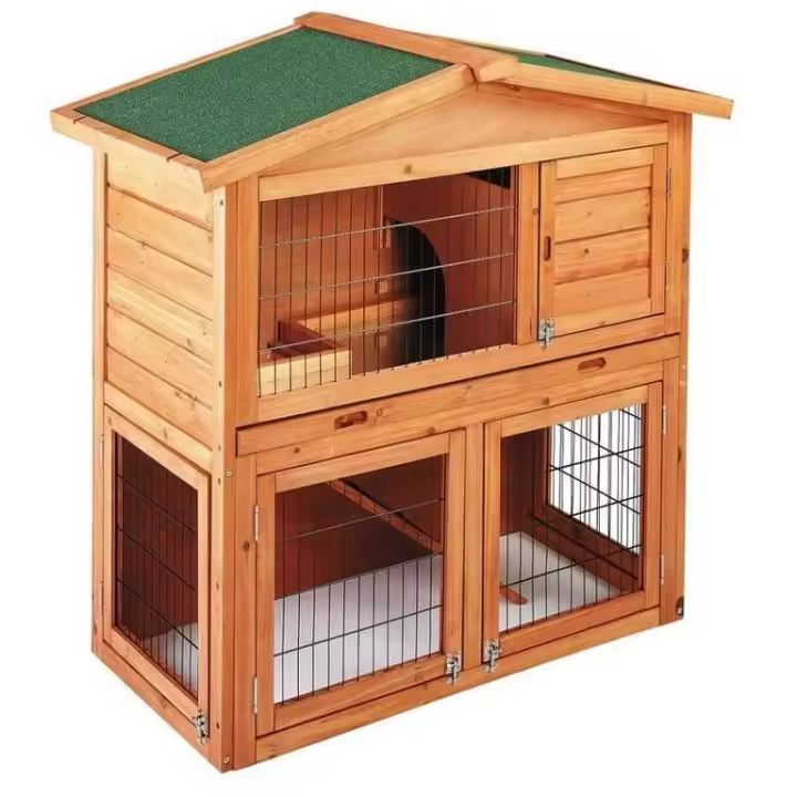 Copele Gallinero de Madera Praga con Malla Metálica Galvanizada y Rampa de Subida y Bajada - 1