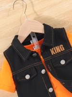 Conjunto De 3 Piezas Para Niños Y Niñas Ropa De Verano Algodón Y Poliéster Estilo Retro Comodidad Viaje Exterior Unisex - details 8