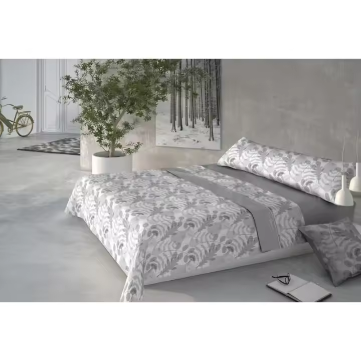 Pierre Cardin - Juego de Sábanas Pierre Cardin CORALINA NESTOR Gris Cama de 150 - 1
