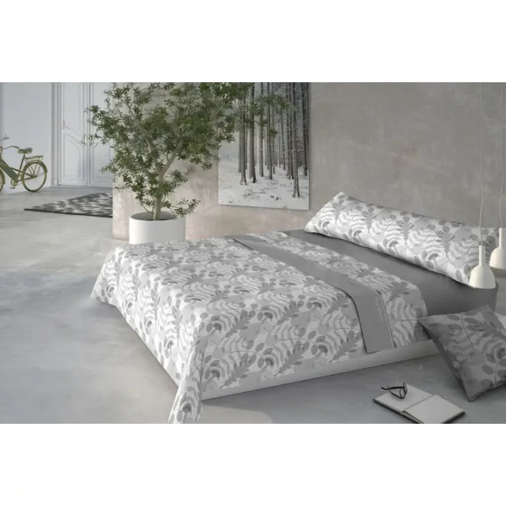 Pierre Cardin - Juego de Sábanas Pierre Cardin CORALINA NESTOR Gris Cama de 150 - 1