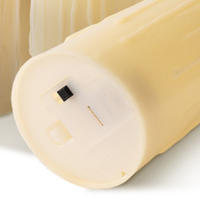 Velas LED Sin Llama De 5 Cm Decorativas Y Operadas Por Batería Para Casa Y Boda Forma Lisa Y Tear Shaped Material PP/plástico - details 2