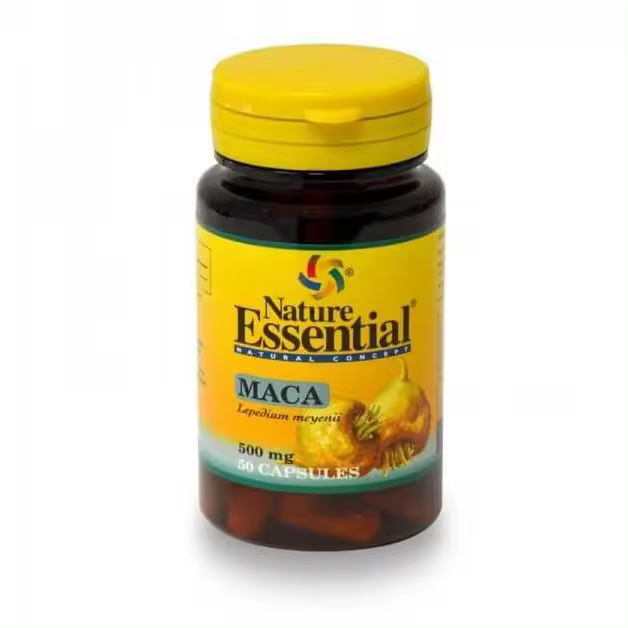 Nature Essential Maca 500 miligramos de 50 cápsulas ayuda a mitigar los típicos síntomas menopáusicos - 1
