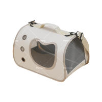 Bolso de hombro multifuncional, Bolsa de transporte plegable para mascotas, Cápsula espacial transpirable para gatos, Mochila de hombro para perros, Bolsa de mano, 40x26x26cm - details 0