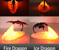 Lámpara LED Recargable De Dragón De Hielo Y Fuego Decoración De Pared 3D Para Habitación Regalo Mejor Para Niños Y Familia Uso En Escritorio Del Hogar - details 15