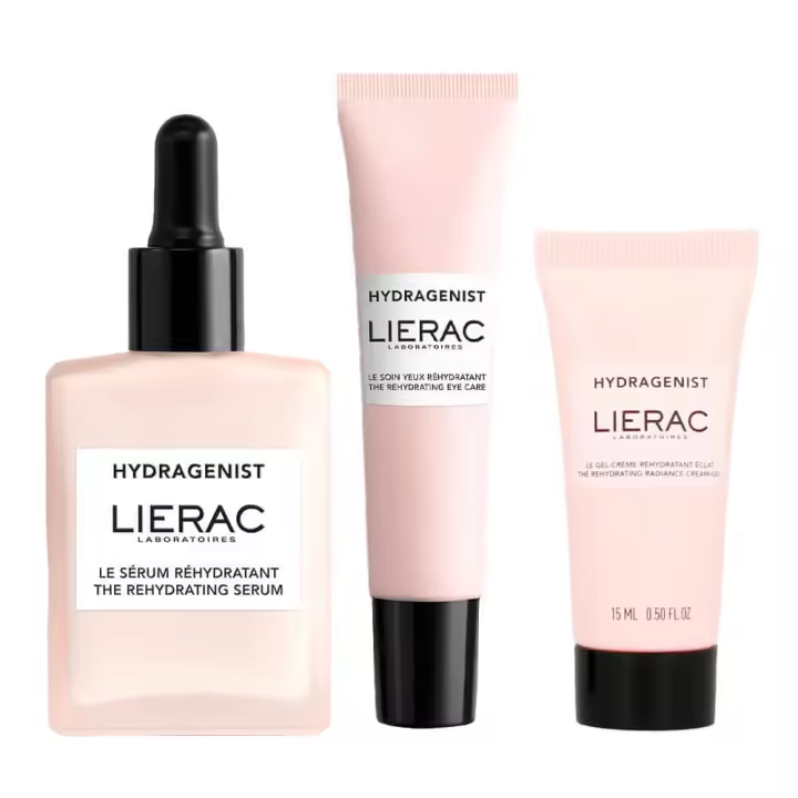 Rutina Lierac Hydragenist Sérum Hidratante Oxigenante 30 ml + Lierac Hydragenist Gel Contorno De Ojos 15 ml + Regalo  Gel Crema 15 ml Pack - 1