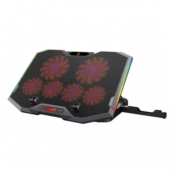 Conceptronic thyia ergo rgb cooling base 6x laptop fans up to 17" - 1