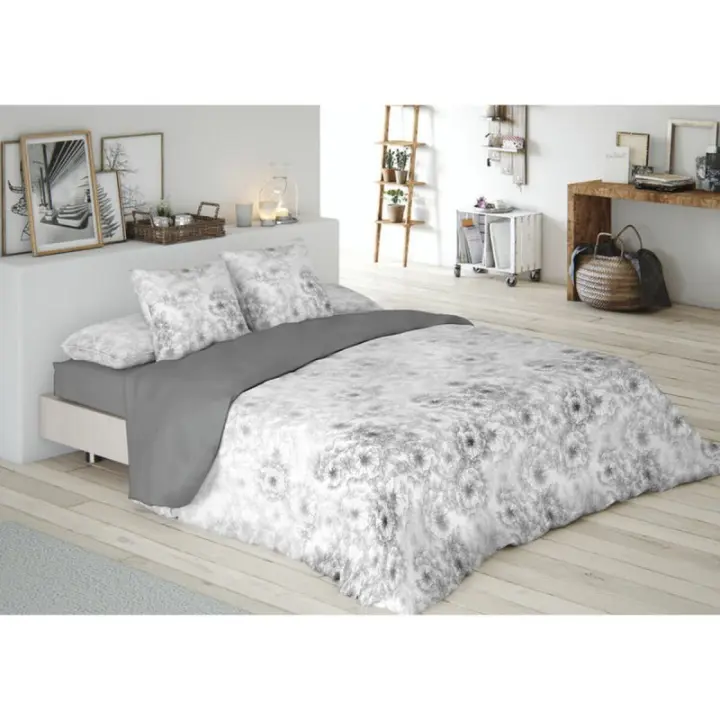 Pierre Cardin - Juego de funda nórdica Pierre Cardin JEWEL Gris Cama de 135 3 Piezas - 1