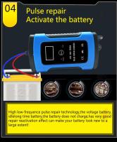 Cargador de batería para coche, CC 12 V, 6 A, protección múltiple, totalmente automático, inteligente, pantalla LCD, reparación por pulsos - details 5