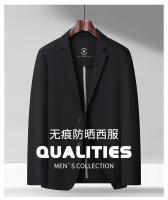 Chaqueta De Moda Para Hombres 2025 Alta Gama Luz Y Lujo Casual Verano Primavera Transpirable Sin Lining Cierre Simple - details 1