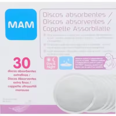Mam Discos Absorbentes Lactancia Breast Pads 30 Discos - 1